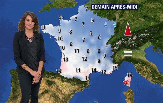 📸📺 FANNY AGOSTINI @Fanny_Agostini pour LA METEO @bfmtv cet apm #vuesalatele