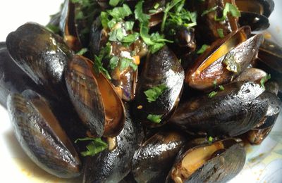 Les moules à l'ail