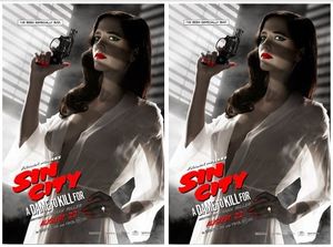 L'affiche censurée de Sin City: A Dame to Kill for