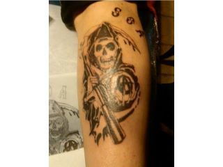 tattoo " S O A" sons of anarchy