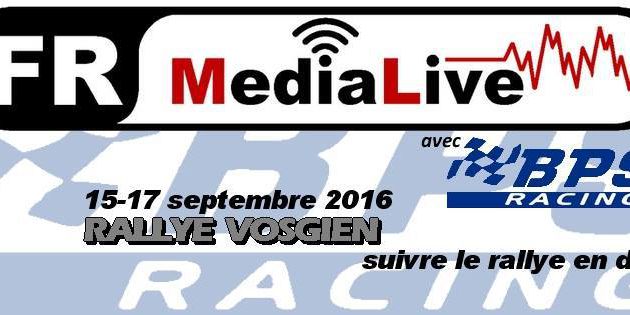 écoutez FR-Media Live en direct du 31eme rallye Vosgien