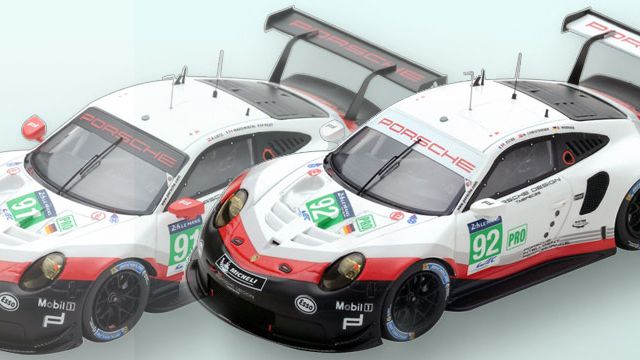 Les Porsche 991 RSR du Mans 2017 dispo chez Spark à l'échelle 1:43