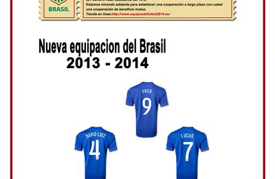 camiseta brasil,camisa de brasil 2013,equipacion brasil 2013