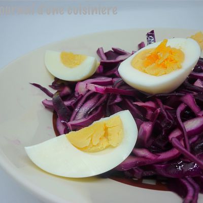 Salade de choux rouge