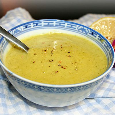 Soupe de Courgette, Poires et Coriandre