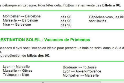  【FlixBus】plus de 18 000 liaisons