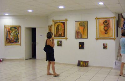 Exposition de Baye Gallo à Fréjus 2009 avec l'Association Terranga