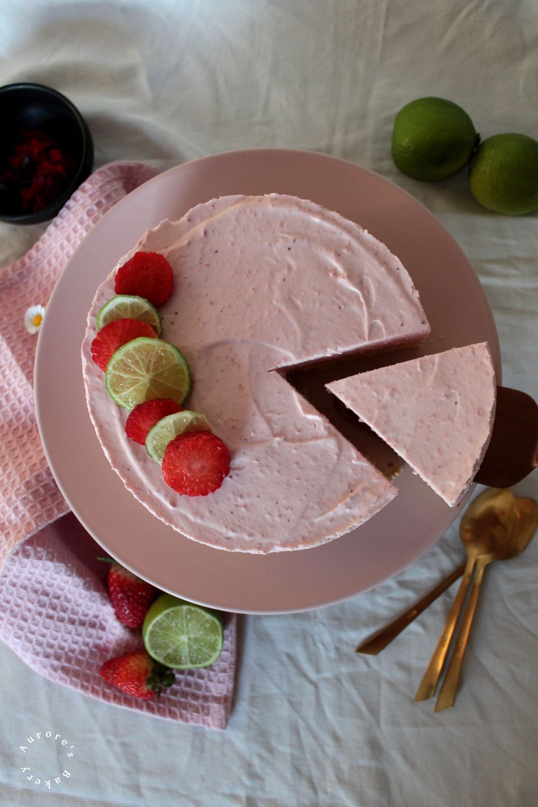 Gateau Nuage Aux Fraises Citron Vert Aurore S Bakery