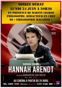 HANNAH ARENDT - Cinema Chaplin St Lambert - 24 juin 2013