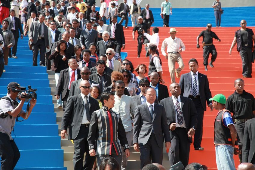 Dans le cadre du IIè anniversaire de la IVèRépublique, le couple présidentiel, Andry et Mialy Rajoelina, a inauguré le «Coliseum de Madagascar» sis à Antsonjombe. 1ère partie. Photos: Harilala Randrianarison