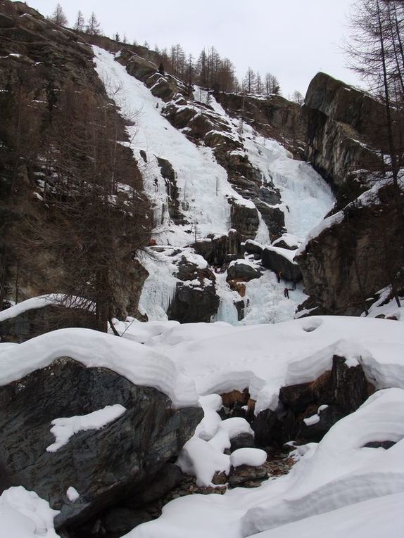 Sortie cascade de glace