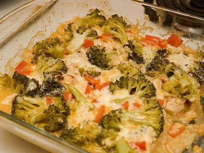 Casserole de riz et brocoli