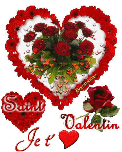 Gif Saint Valentin Avec Cœurs Je T Aime Les Gifs Animes De Dentelledelune