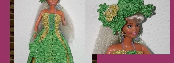 Robe Barbie : Ensemble poinsettia (défi de Pioupiou)