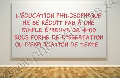 La jeunesse se forme en philosophant 