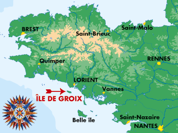 l ile de Groix en Bretagne.   Остров Groix в Бретани