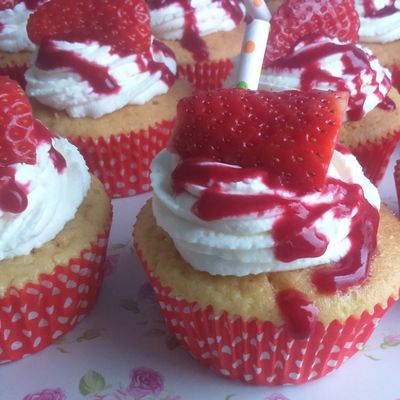 Cupcake Fraise-framboise