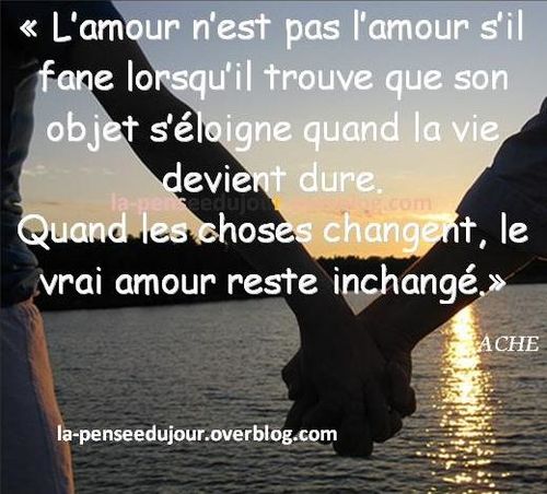 Amour La Pensee Du Jour