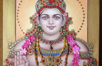 Ayappan, un dieu de l'Inde du Sud.