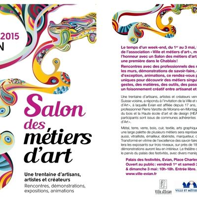 Willian Puel et Françoise Laporte, deux artisans de Millau Art et Savoir Faire invités au Salon d'Evian