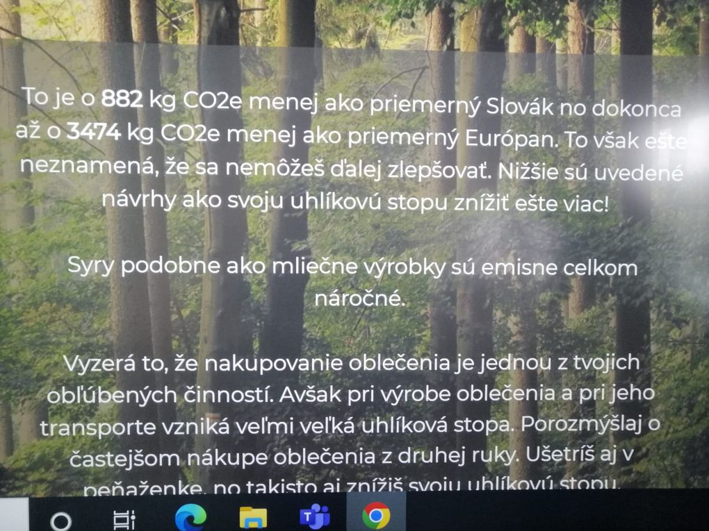 SMSK Carbon footprint