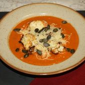 Crème de haricots blancs à la tomate et chou-fleur rôti au paprika fumé - MON MARAÎCHER A LA CASSEROLE