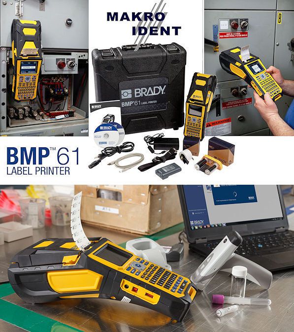Mobiler Etikettendrucker BMP61 erfüllt hohe Ansprüche in Industrie + Labor