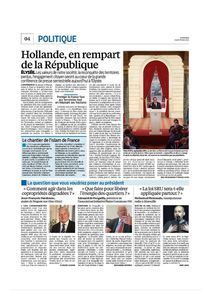 Edouard de Penguilly dans Le Parisien du 05 février 2015