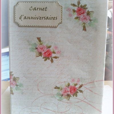 Carnet d'anniversaire: Merci Vinou !