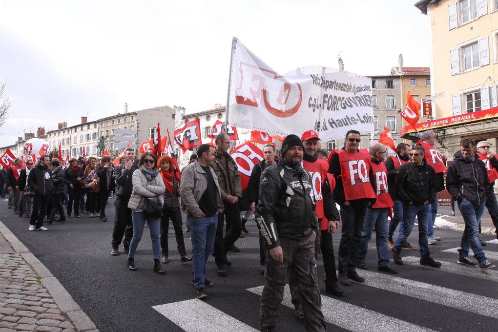 31 mars: 5000 manifestants au Puy, 1million 200 000 dans le pays, une grève très suivie