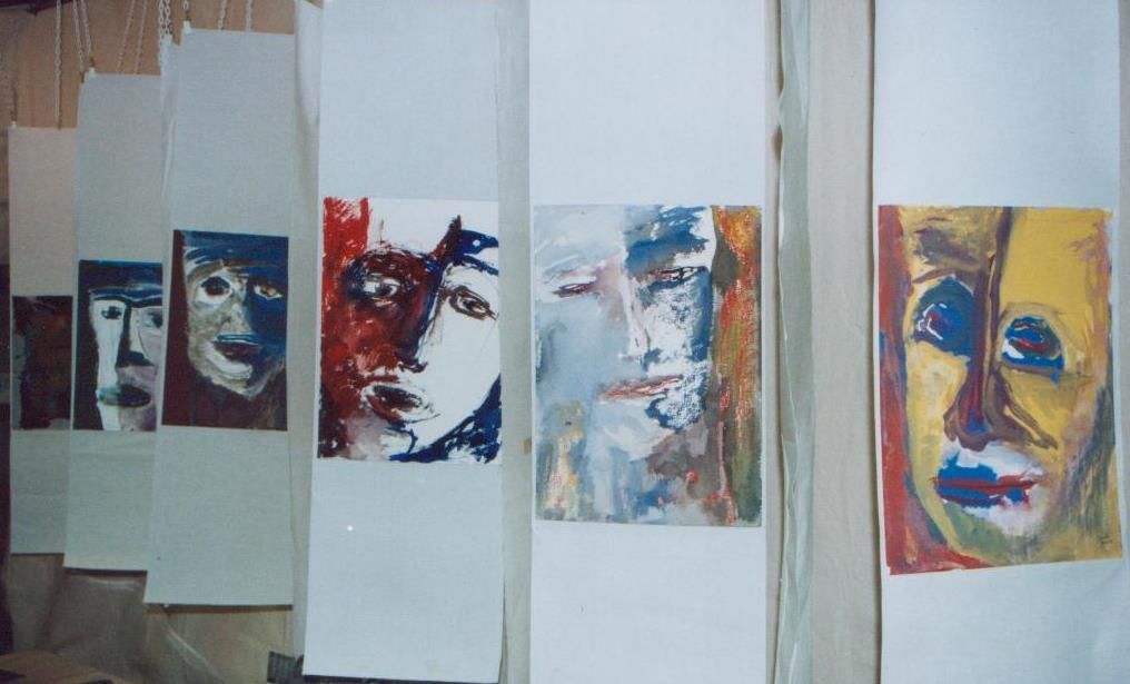 petits formats réalisés entre 1994 et 19981998. Aquarelle, gouache, peinture sur tissus