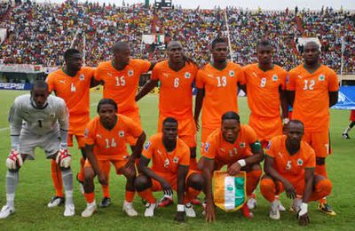 Football team of Ivory Coast in Montreux