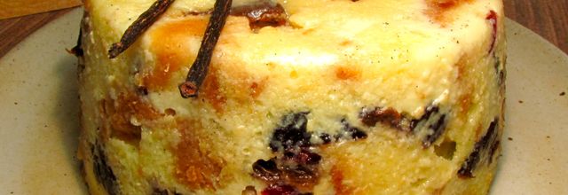 PUDDING BRIOCHE VANILLE ET FRUITS SECS