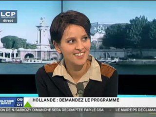 Najat Vallaud-Belkacem invitée de "La matinale" de LCP.