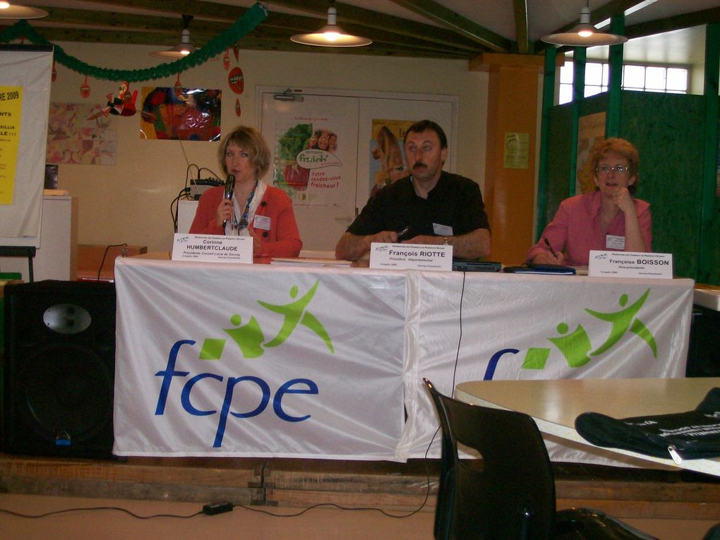 Photos du congrès départemental de la FCPE qui c'est tenu à Gevrey Chambertin le 16 mai 2009