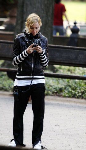 Madonna on the set of ''W.E.'' in Central Park, NY - September 17, 2010