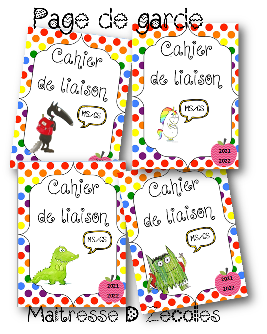 Page De Garde Cahier De Laiaiosn Cahier de liaison : page de garde - Mes tresses D Zécolles