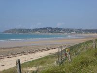 Longue plage en direction de Portbail