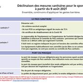 Retour à la pratique dans les clubs : synthèse des nouvelles mesures sanitaires