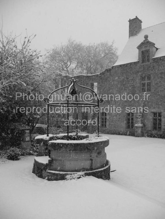 L'abbaye de Beauport le 1er décembre 2010 sous la neige. Mais les plus grosses chutes étaient encore à venir...