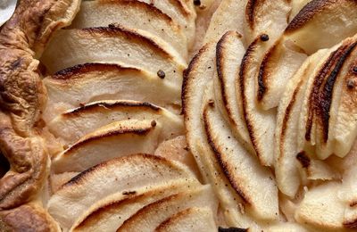 Tarte aux pommes-coings