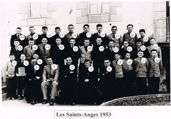 Pontivy Les Saints-Anges Classe de Quatrième 1953-1954