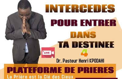 Invitation ce vendredi 28 janvier 2022, Plateforme de Prières 4 en direct avec le Pasteur Henri Kpodahi: Se libérer du mariage spirituel des maris de nuit, femmes de nuit