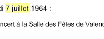 07 juillet 1964