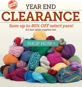 End of year clearance at Craftsy 