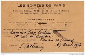 LES SOIREES DE PARIS (Revue culturelle fondée en 1912 par Guillaume Apollinaire)