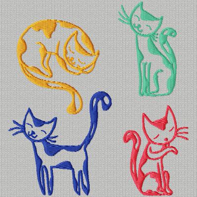 4 petits chats