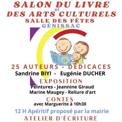 Salon du livre de Génissac (33) le 10 février 2024