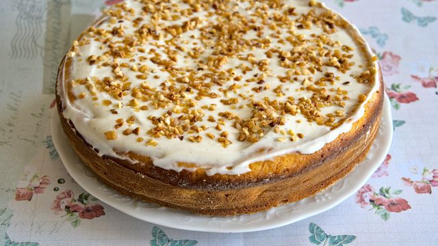 Gâteau au yaourt à la  carotte et  orange 