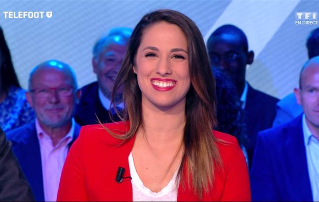 Charlotte Namura Téléfoot TF1 le 30.04.2017